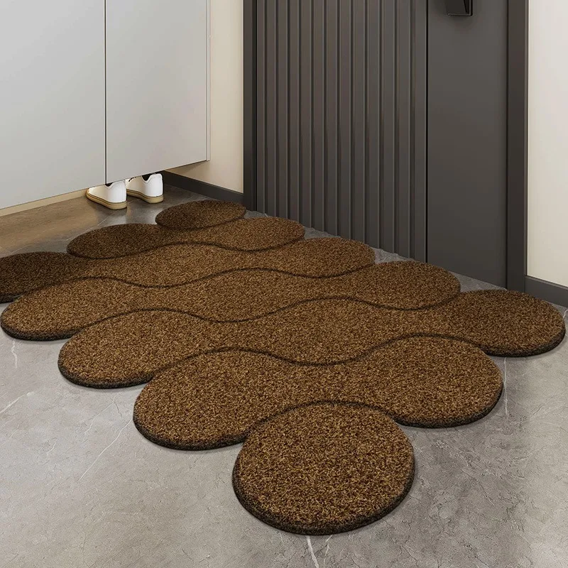 Floor Mat Entrance Door Dirt Resistant Door Mat Non Slip Rug Front Doormat Indoor Outdoor Mat Welcome Shoes Rug Irregular Carpet