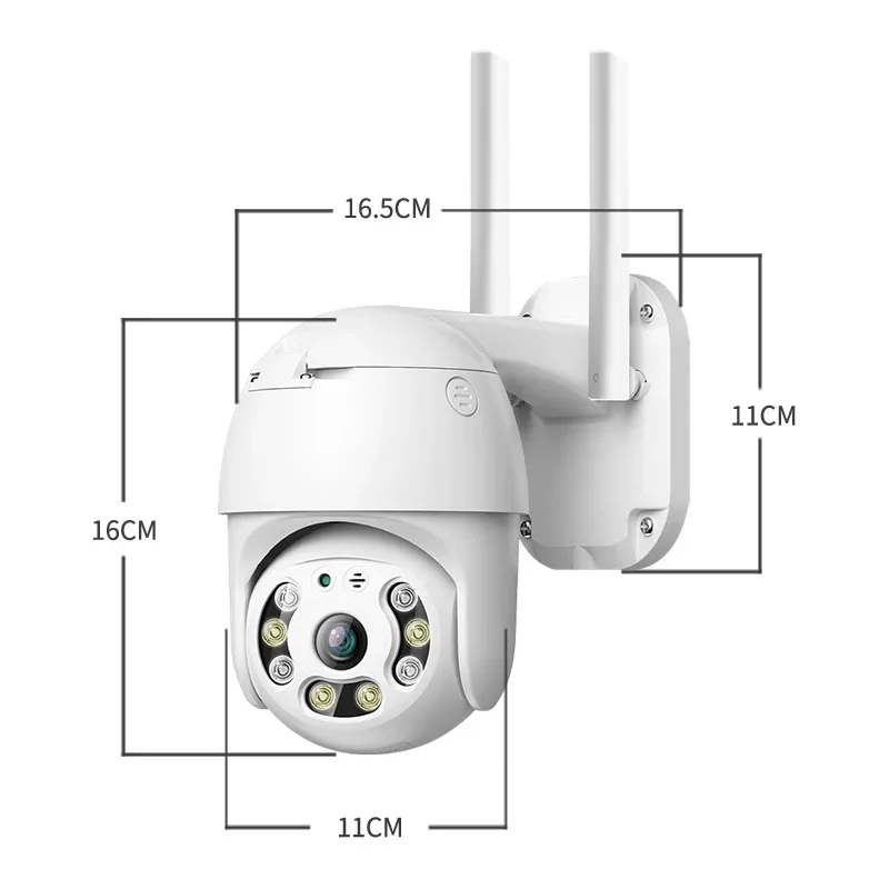 A12 HD Security Camera Indoor Outdoor 360° Dual Light Rotation Night Vision 1080P Surveillance Cam Smart Home