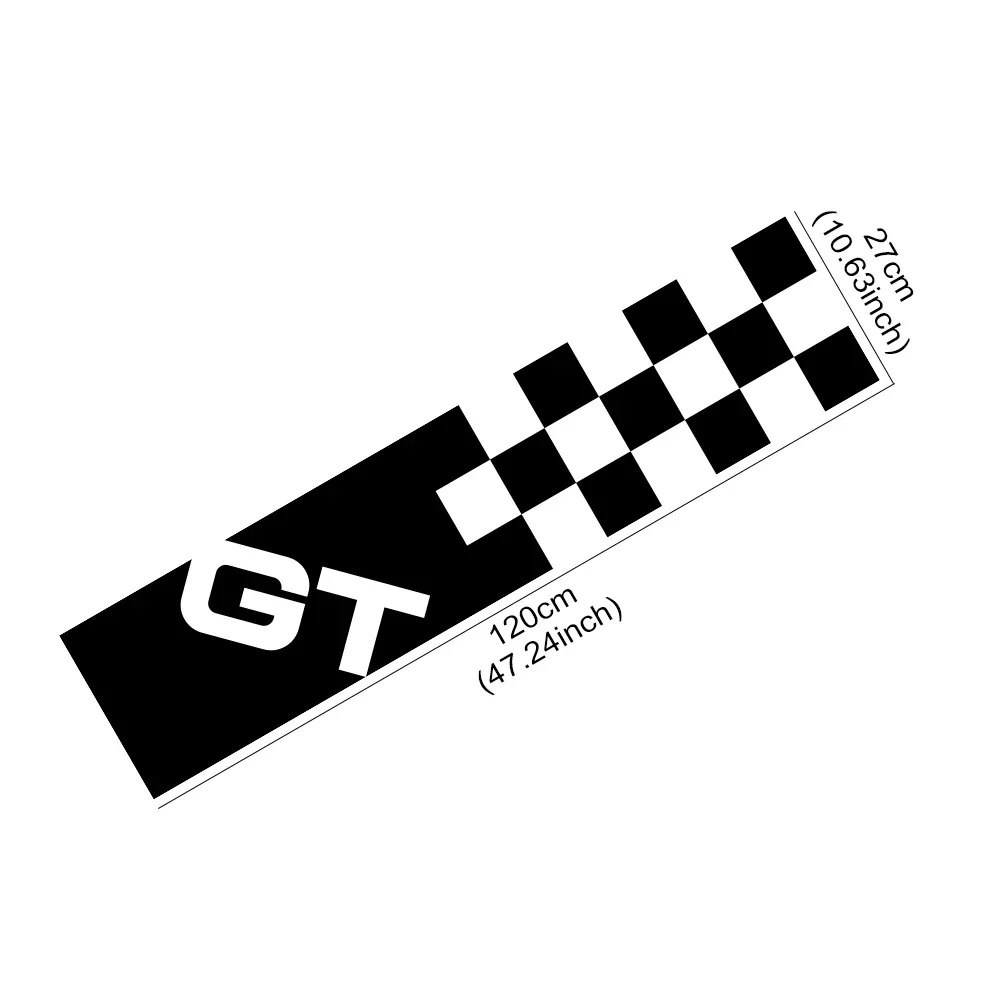 

Наклейка на передний капот автомобиля, виниловая наклейка в полоску GT, спортивная стильная наклейка, водонепроницаемые наклейки из ПВХ, автомобильные аксессуары, внешнее украшение