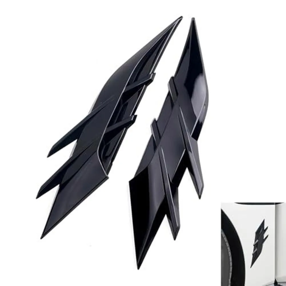 2PCS Headlight Eyebrow Trim for Car Fender Side Vents Exterior Decoration Compatible with Standard Vehicle Dimensions