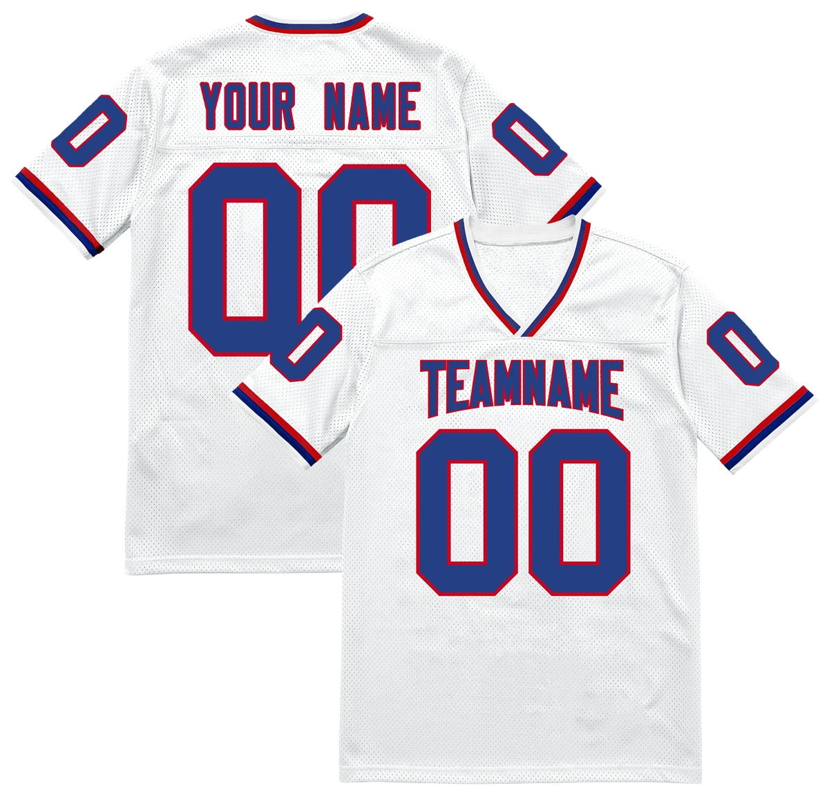 2025, op maat gemaakt T-shirt heren dames American Football 3D-geprint jersey teamnaam nummer voetbalshirt ademend rugbyshirt