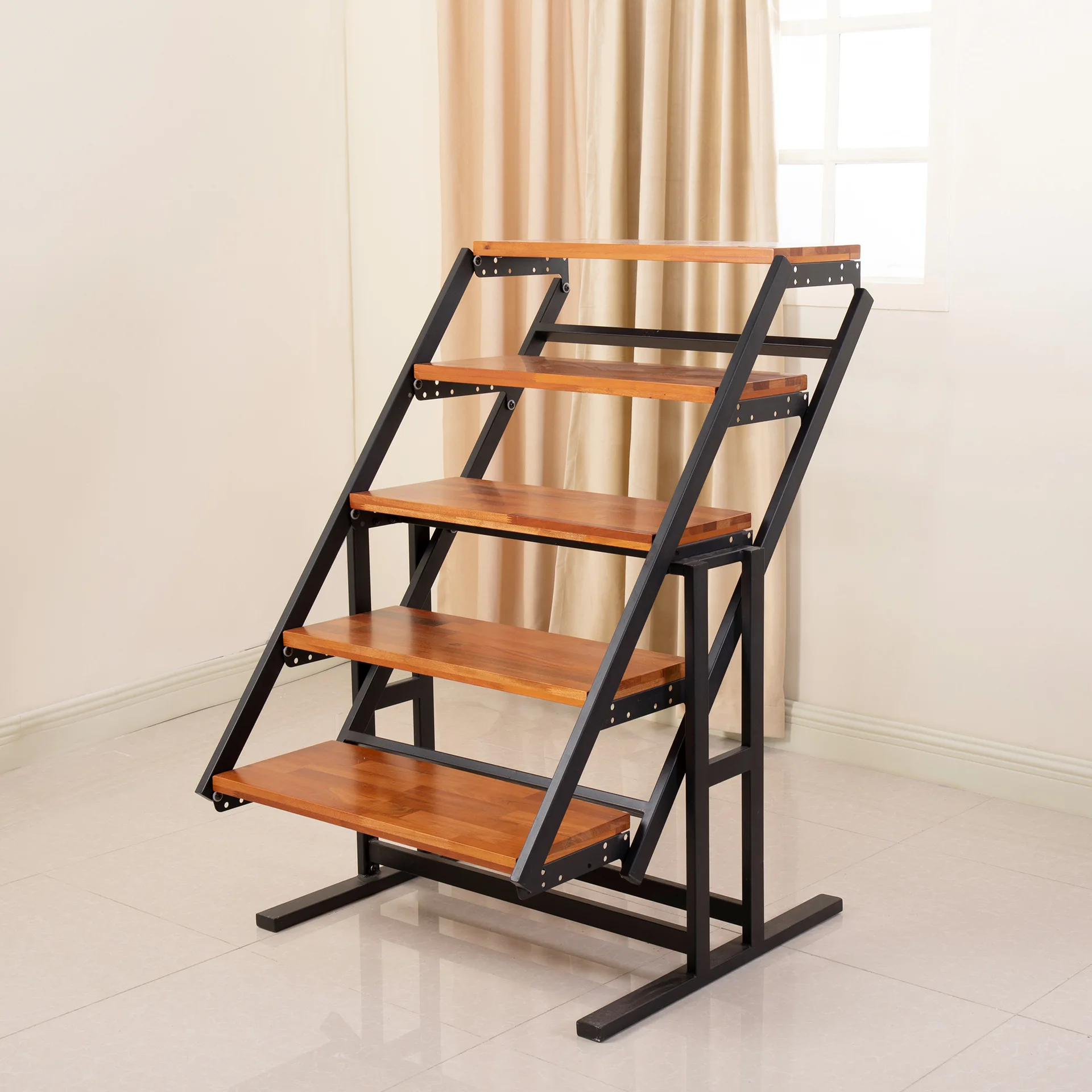 

Simple Multifunctional Folding Table Household Dining Table Movable Storage Shelf Bookshelf Outdoor Flower Shelf Conversion Tabl