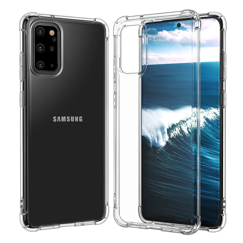 

100pc Shockproof TPU Case for Samsung Galaxy S10 S9 S8 S20 Plus Ultre Silicone Phone Cases on Samsung S20 Note 10 8 9 Back Cover