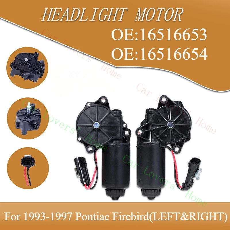 

A+ 2X Headlight Headlamp Motor For Pontiac Firebird 1993-1997 Driver And Passenger