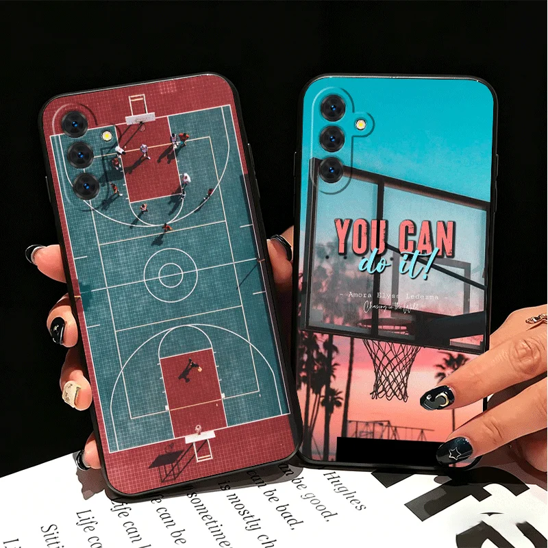 Basketball Sports Aesthetics Silicone Phone Case for Samsung A17 A16 A15 A14 A13 A57 A56 A55 A54 A53 A37 A36 A35 A34 A33 A27 A26