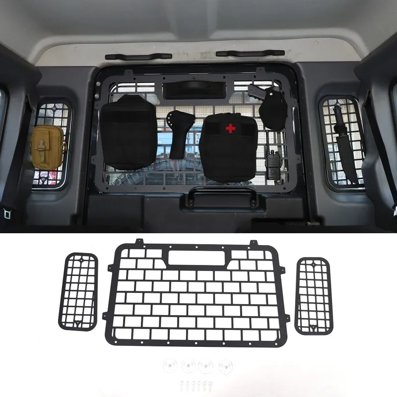 

AluminumAlloy For 2004-2018 Land Rover Defender Rear Tailgate/Small Window Glass Inner Mounting Bracket Hanging board Accessorie