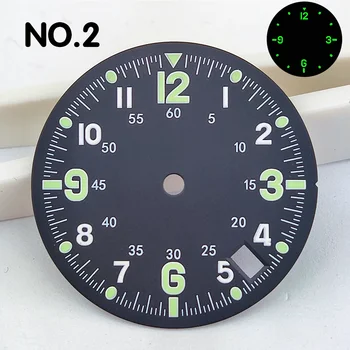 NH35 डायल डिजिटल चमकदार डायल 4.8 बजे सिंगल कैलेंडर विंडो NH35/NH36 मूवमेंट घड़ी पार्ट्स रिप्लेसमेंट एक्सेसरीज़ में फिट बैठता है 8 best sales एनएच35ए डायल - №1