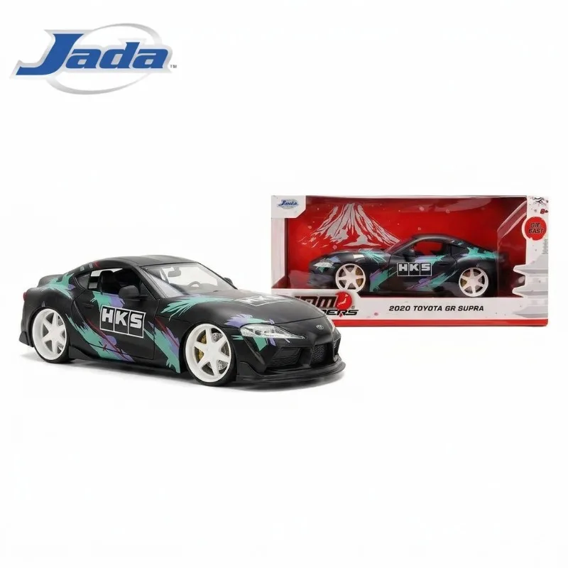 In Stock 100% Original Jada Toys JDM Tuners 2020 Toyota GR Supra Widebody Black Diecast Model Cars Collectible Models Toys Gifts