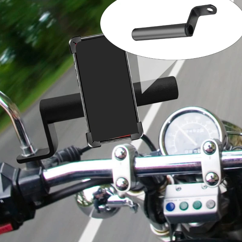 อลูมิเนียมรถจักรยานยนต์จักรยานHandlebarกระจกMount Bracket Extender Adapter