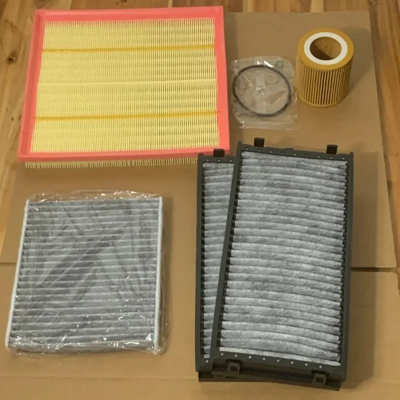 

4pcs Filter Set For BW X5 xDrive35i (F15) (2013-2018) 3.0T Cabin AC Air 11427953129 Oil Filter Spare Parts