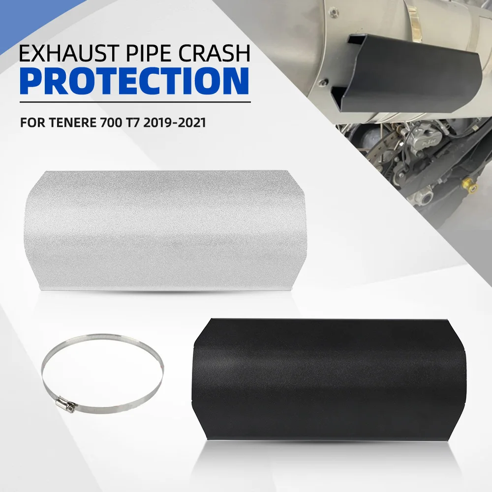 

For Yamaha Tenere 700 T7 2019 2020 2021 Motorcycle Exhaust Pipe Crash Protector Heat Shield Cover Springs Exhaust Heat Shield