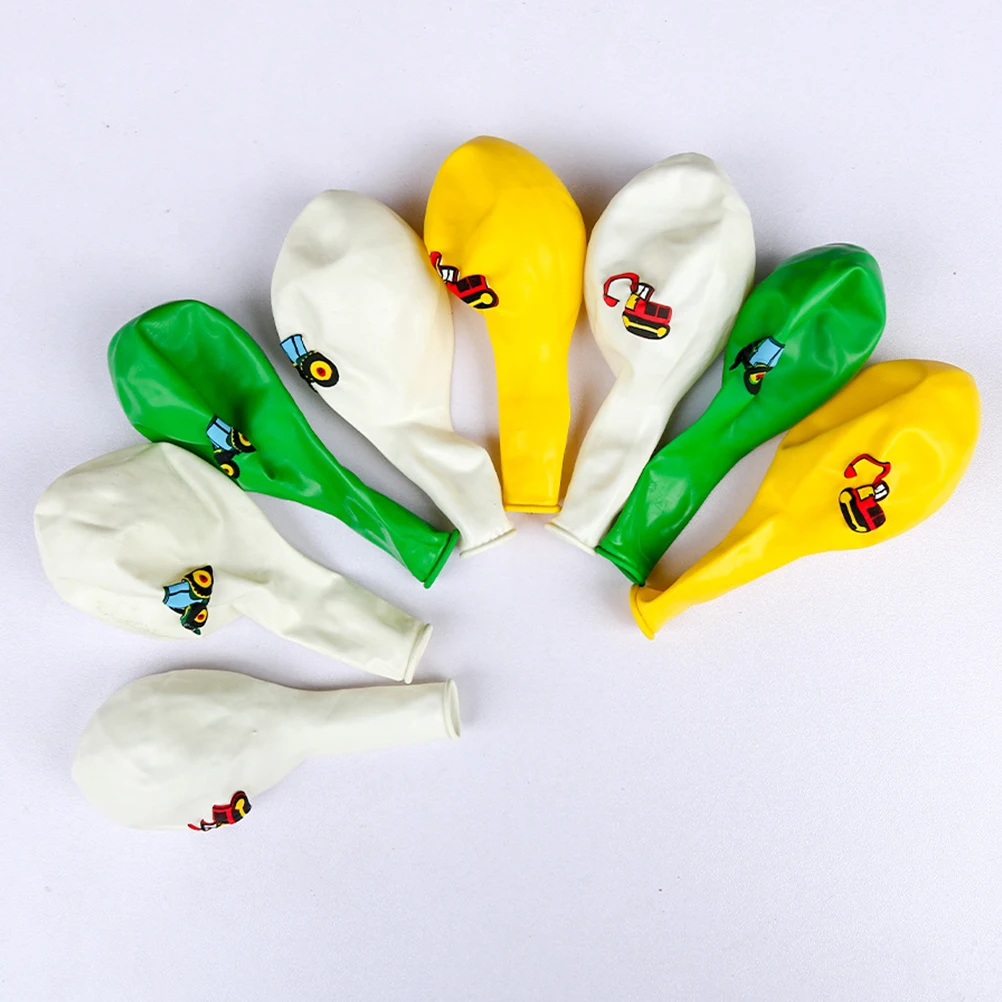 

40Pcs Construction Vehicle Balloons Set 12 Inch Excavator Printing Party Latex Balloons Birthday Wedding Decoration Favor