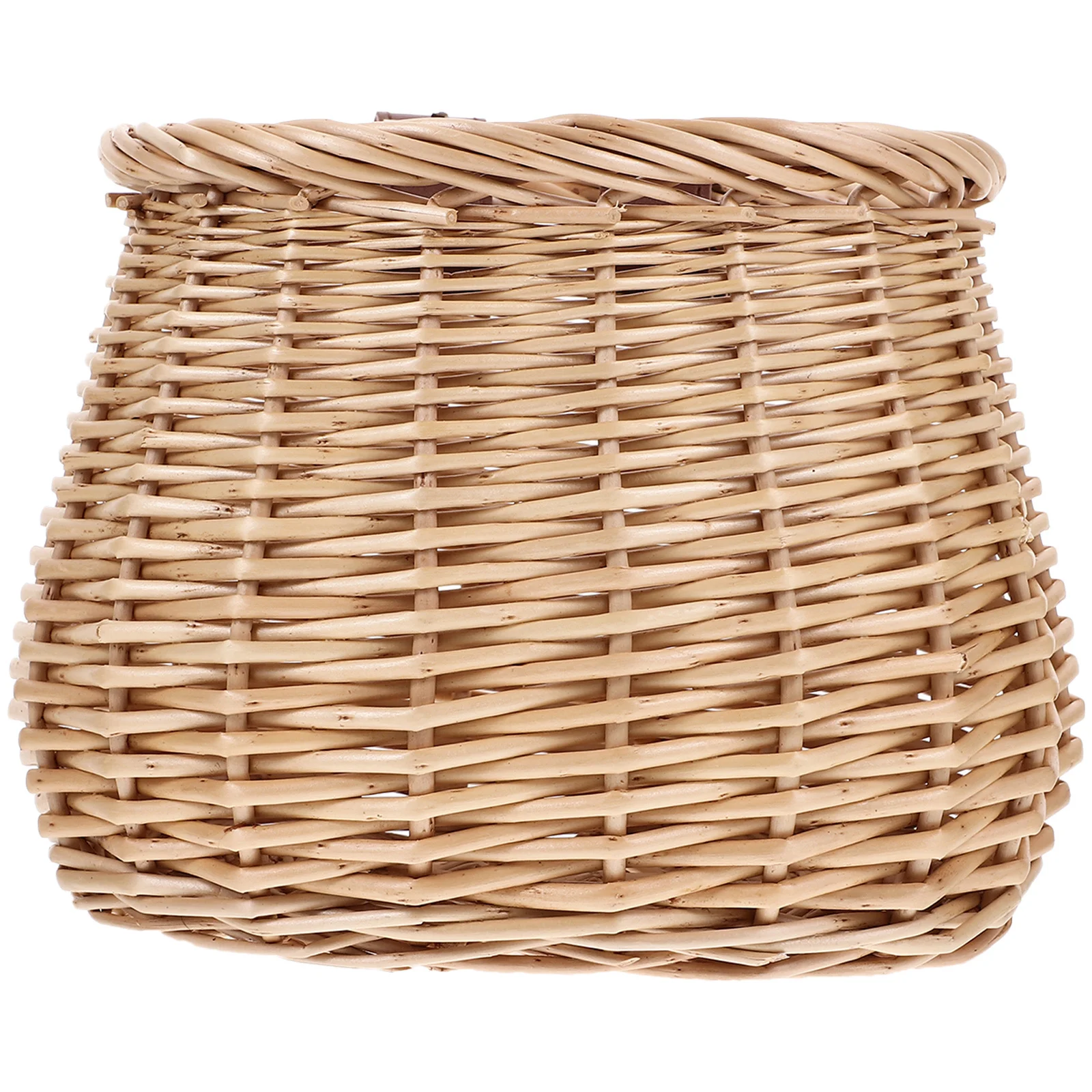 1 pc Natural Willow Front Basket For Bike Large Capacity Woven Rattan Storage Bicycle Trunk Organizer Tool Front