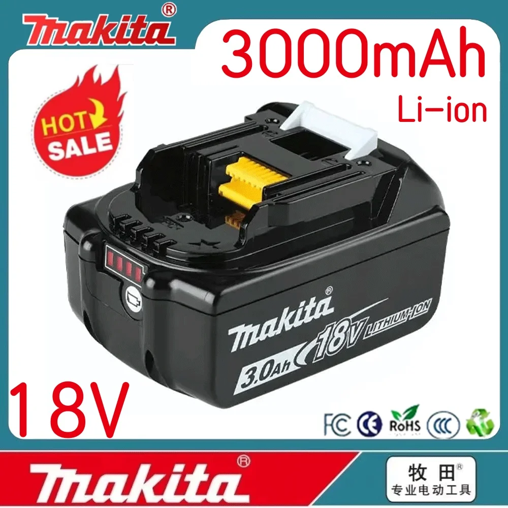 

Makita Original Lithium ion Rechargeable Battery 18V 3000mAh 18v drill Replacement Batteries BL1860 BL1830 BL1850 BL1860B