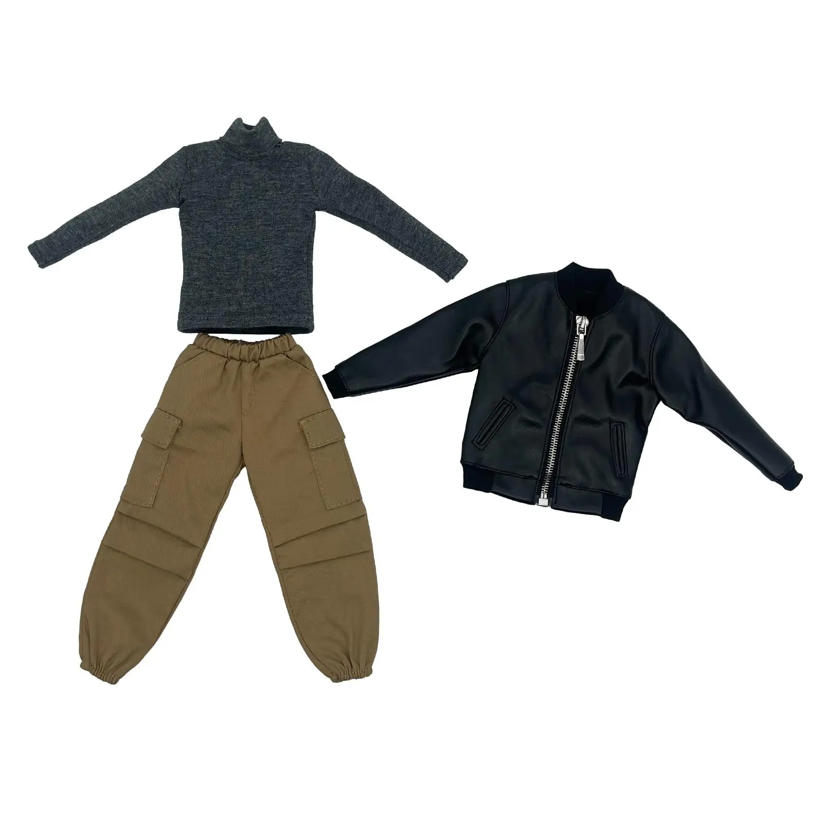 

1/6 Figure Clothes Outfit Miniature Soldier Clothes Casual Doll Dress up Costume Sweatshirt for 12 inch Soldier Figures Body