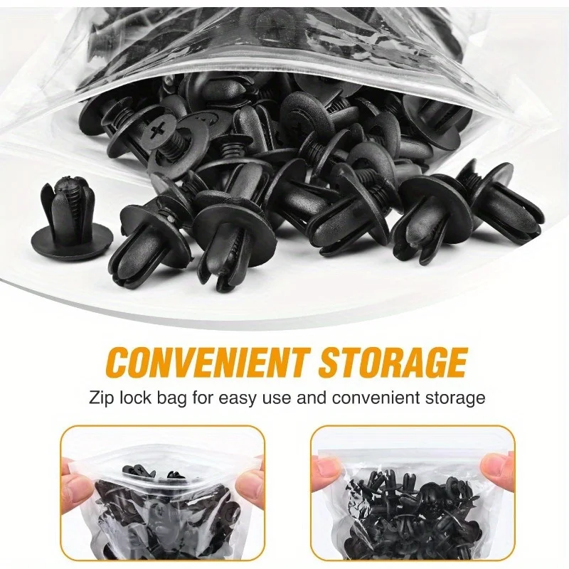 30/100pcs Universal Car Fastener Clips, Durable Plastic Auto Interior & Trunk Retainer Clips, Easy Install, Versatile Use