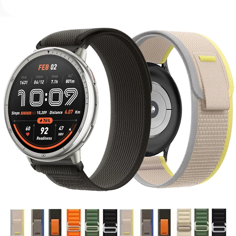 Correa de nailon Trail para Amazfit Active 2, accesorios para reloj inteligente, pulsera, Correa Huami Active2, Correa de reloj Apline Loop