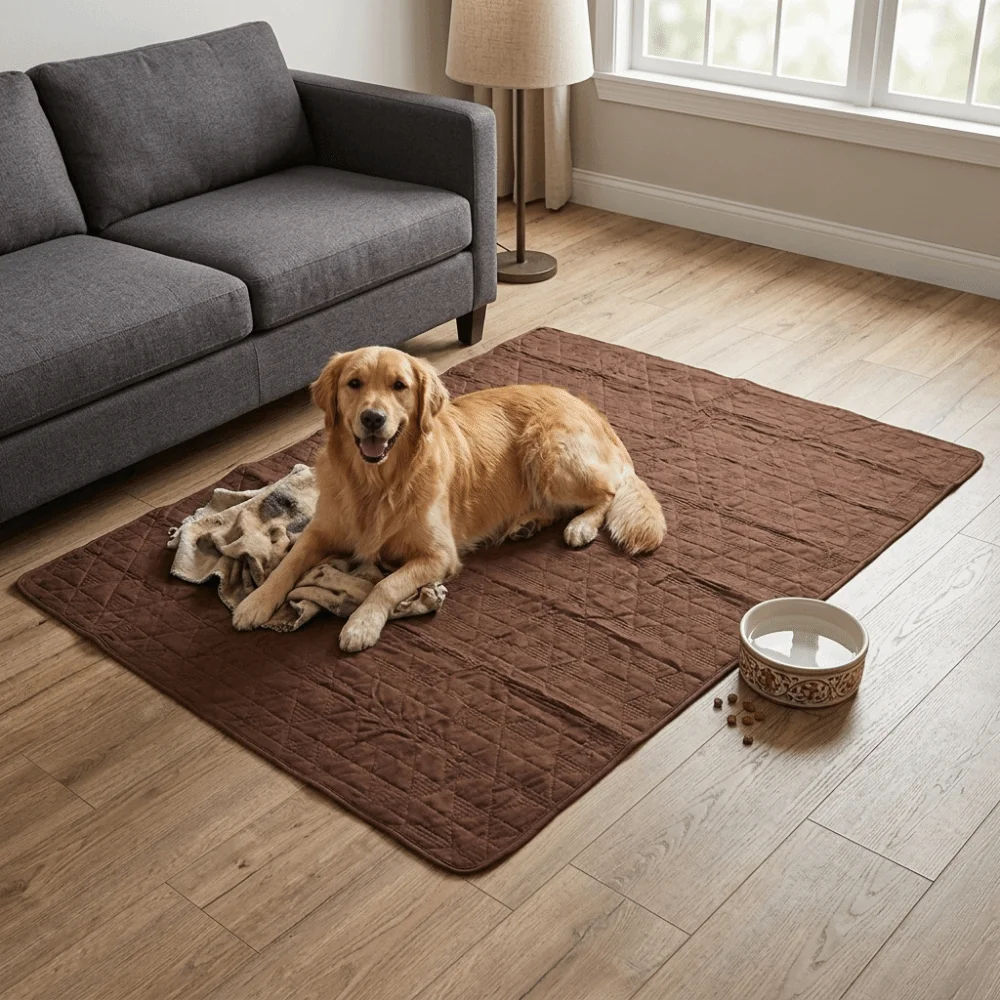 Quilted Embossed Waterproof Pet Mat Non Slip Reusable Washable Pee Pad Large Size Water Tough Pet Sofa Cover Dog Crate