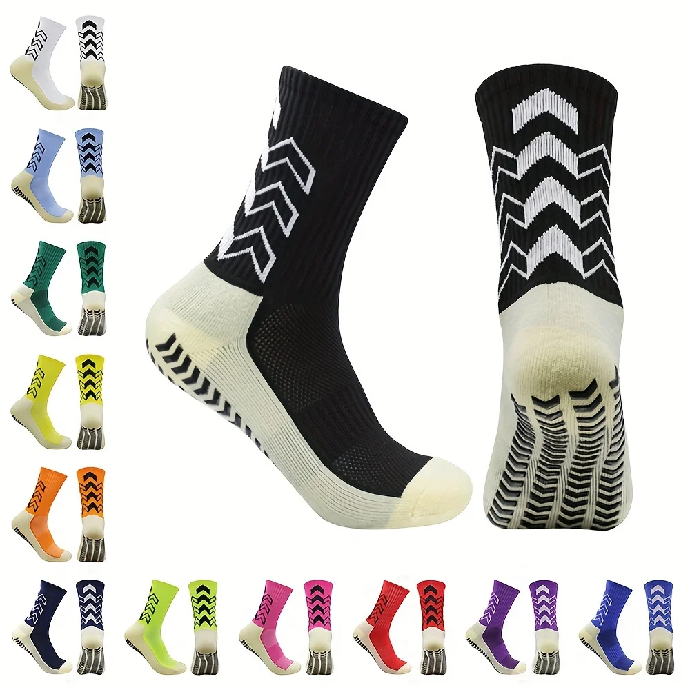 6 pairs of socks men's long socks long tube adhesive long socks basketball socks long tube sports socks