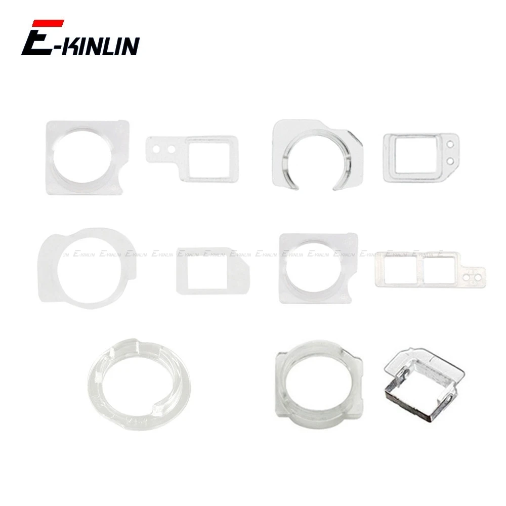 10 Conjuntos de Anéis de Vedação de Plástico para Câmera Frontal com Suporte para Sensor de Luz para iPhone 5 5S SE 2020 5C 6 6S 7 8 Plus X XS Max XR