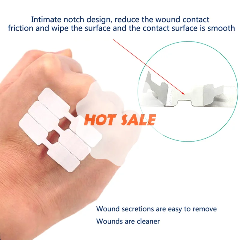 10Pcs Waterproof Butterfly Adhesive Band Aid Wound Closure  Emergency Bandages