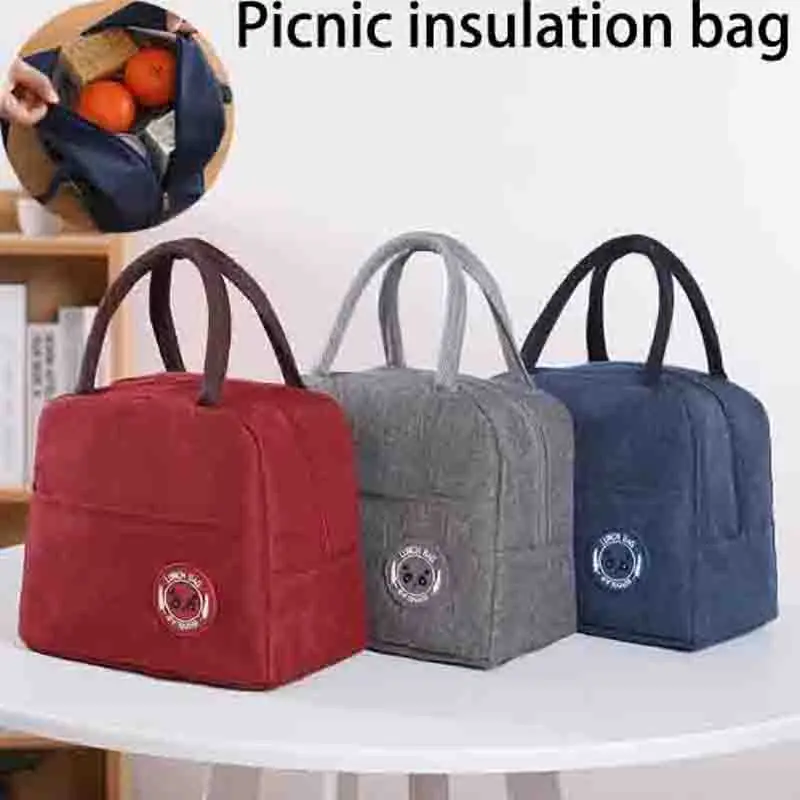 

1-6PCS Insulated Bento bags Meal Bags Ice Packs Japanese Style Student Bento Bags Lunch Handbags Insulated Bags Lunch Box Bags