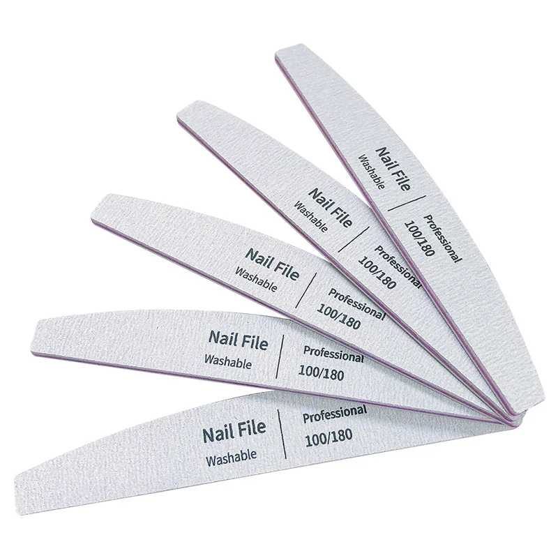 Nail File 100 to 180 Professional Tools Emery for Manicure Lime 240 Sandpaper Gel Polishing Files for Nails Buffers Set Polisher