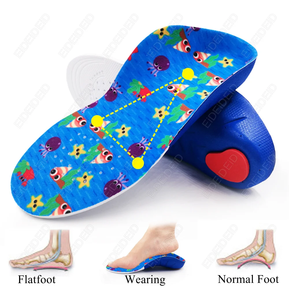 Kids Orthopedic Insoles For Shoes Comfortable Plantar Fasciitis Insoles for Feet Arch Support Shoe Pad Flat Foot Care Shoe Sole