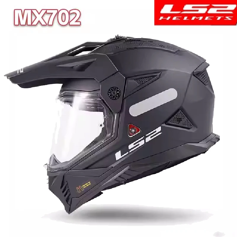 2025 New LS2 MX702 Motorcycle Helmets Full Face Double Lens Off-road Racing Helmet Men Capacete Cascos Para Moto DOT Casco Moto