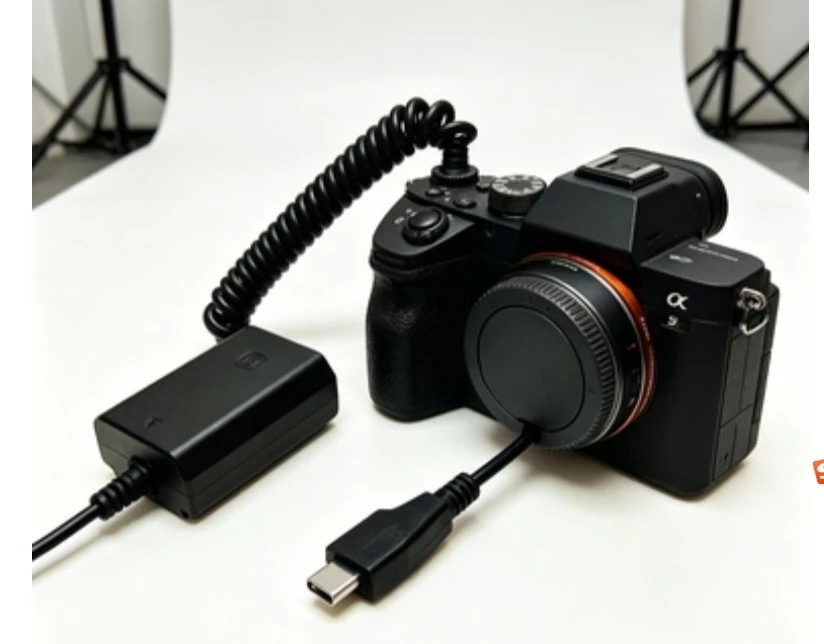 D-Tap to NP FZ100 Dummy Battery, V-Mount BP Battery Power Supply for Sony FX3 A9 Series Cameras