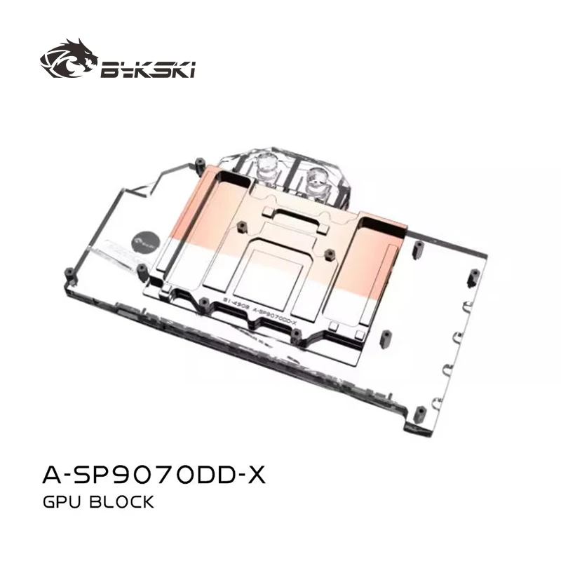 Bykski GPU Block Use for SAPPHIRE RX9070XT NITRO+ GAMING OC Video Card Water Cooling / Full Cover / Copper Radiator A-SP9070DD-X