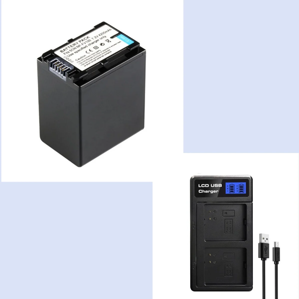 4200Mah NP-FV100 FV…