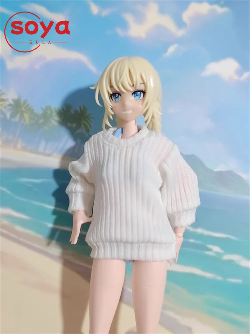Sweat-shirt tricoté à l'échelle 1/12, vêtements, modèle adapté aux poupées corporelles de figurine d'action féminine de 6 pouces