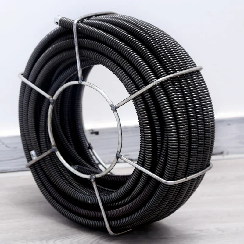16mm out Diameter 6m Length Kitchen Toilet Drain Pipe Dredger Brush Sewer Cleaning Tool with Extension Spring And Connector