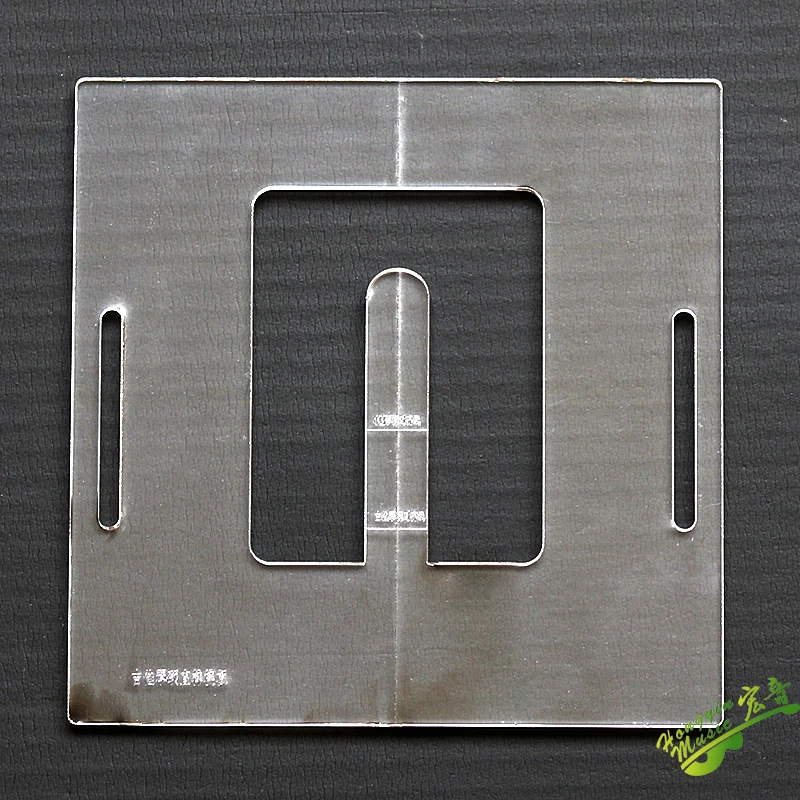 2pcs Guitar Straight Dovetail Mortise Tenon Mold Guitar Dovetail Tenon Mold Transparent Acrylic Template Guitar Making Molds