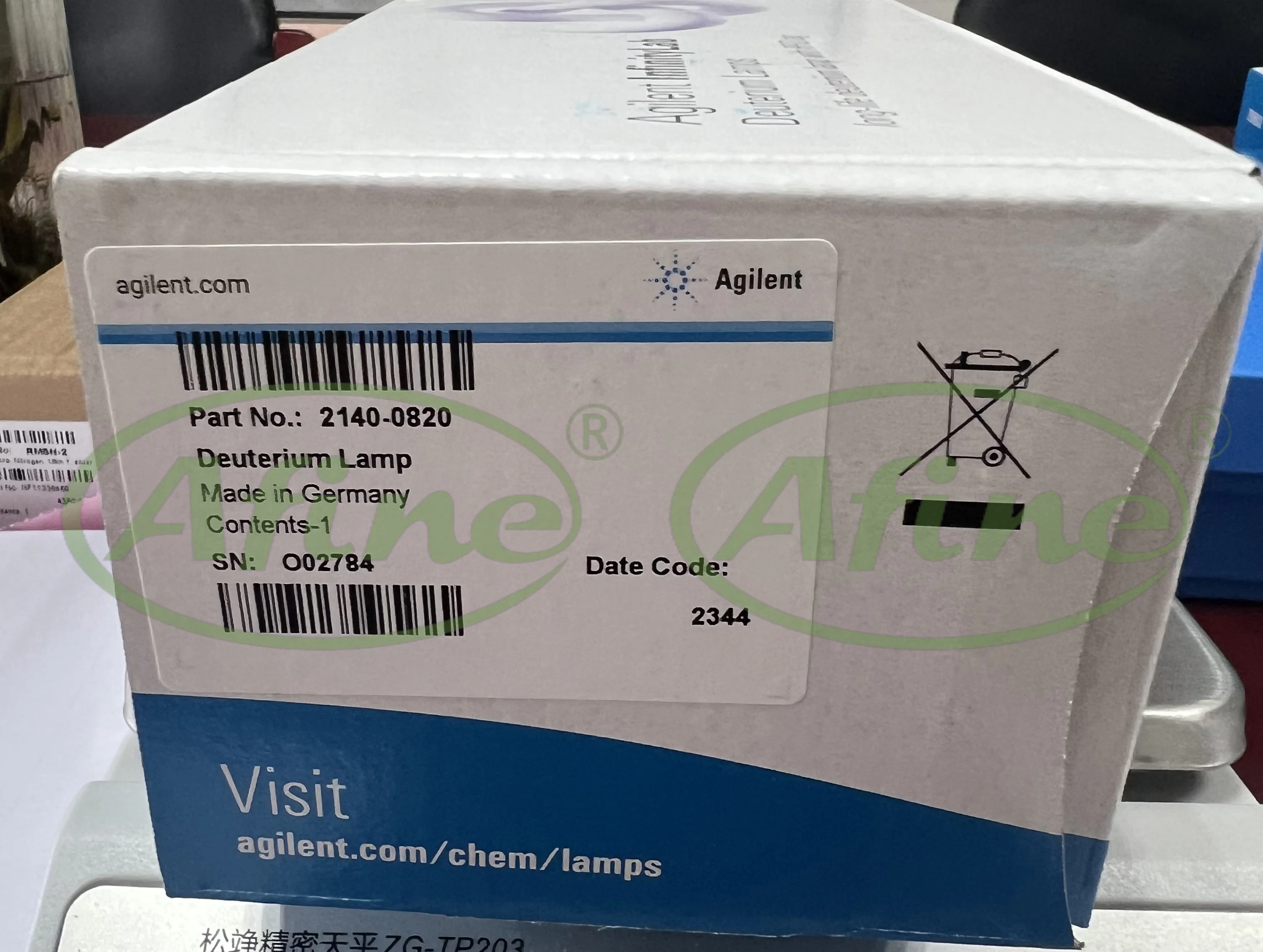 AFINE InfinityLab DAD/MWD Deuterium Lamp for Agilent 2140-0820 with RFID tag