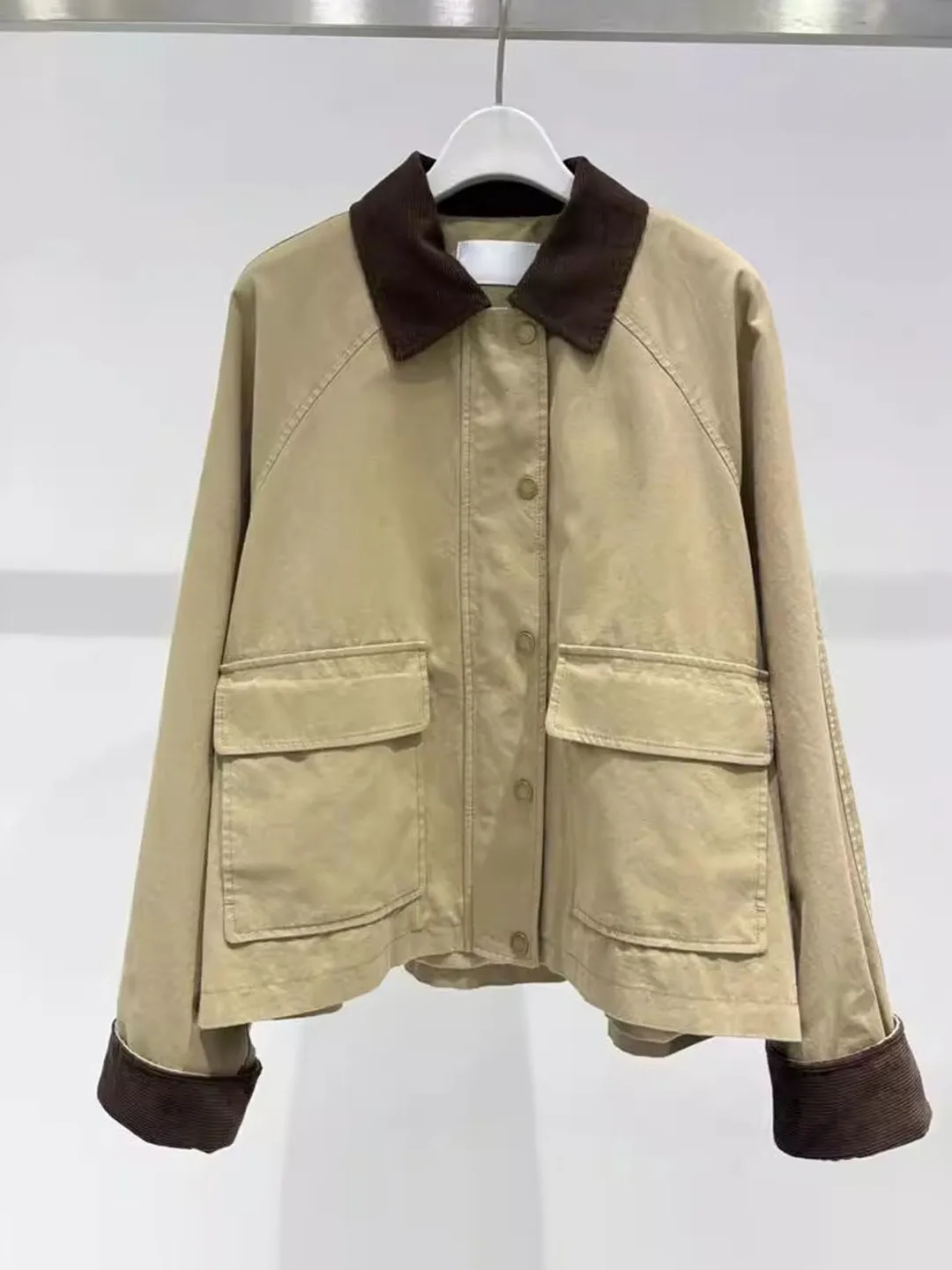 

Модный повседневный свободный женский тюнер Sle 2022, осенняя верхняя одежда с откидным воротником, универсальное женское пальто Ele