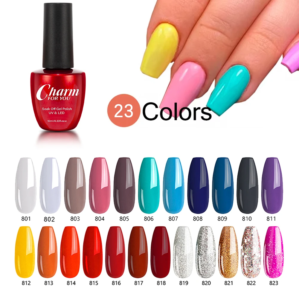 

23 Color Gel Nail Polish 3 IN 1 One Step Summer Color Gel Varnish Semi Permanent UV/LED Soak Off Manicure Nail Art Gel Lacquer