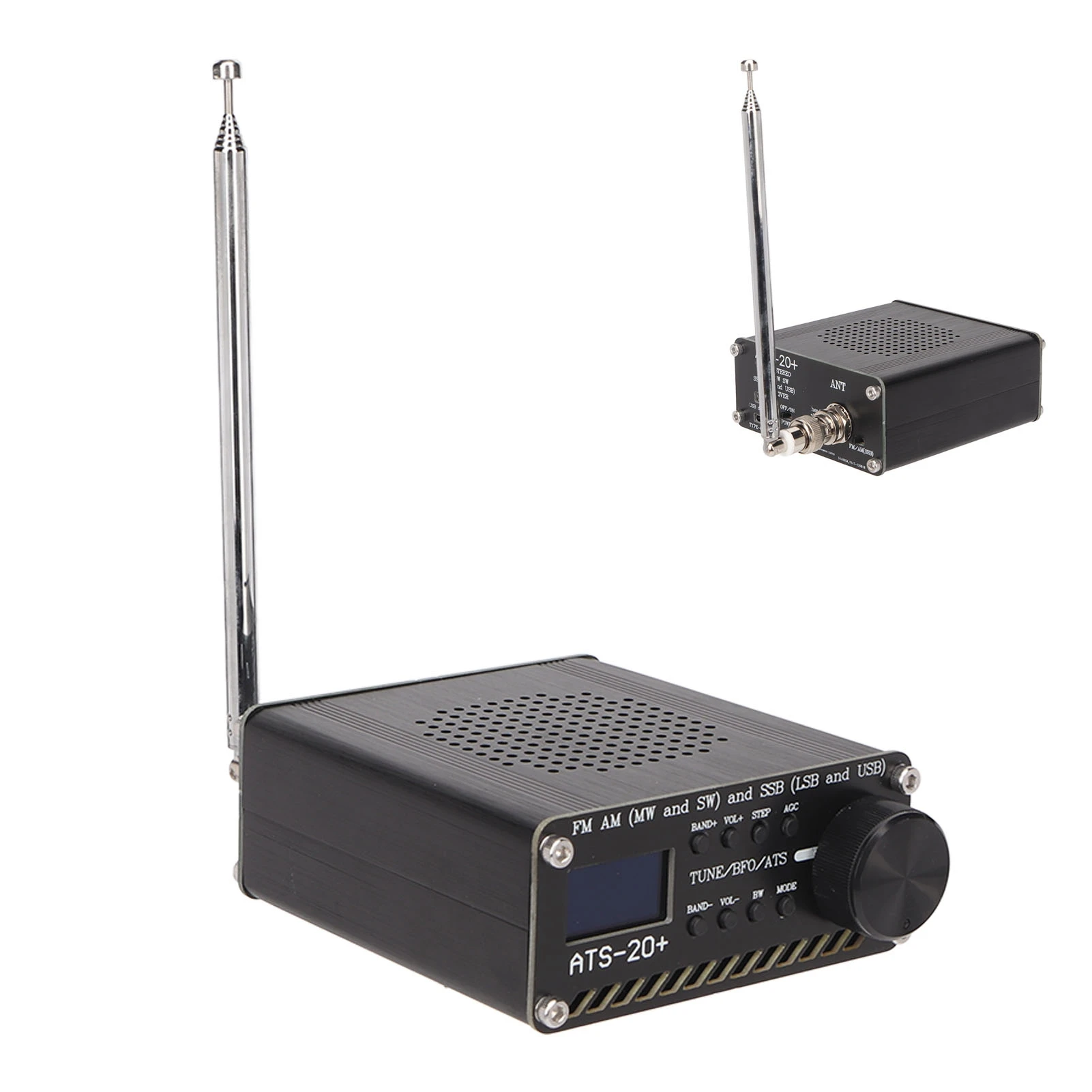 ATS 20+ Multiband Digital Radio Receiver mit Lautsprecher Si4732 Chip World Band High Sensitivity FM AM LW SW SSB Stereo Receiver