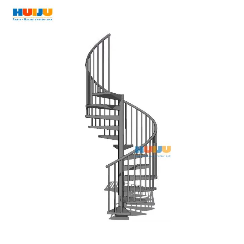 10 0.Zhang.Custom.HJ Decorative Staircase Modern Curvered Staircase Shape Artificial Stone Tread Circular Stairs Vil