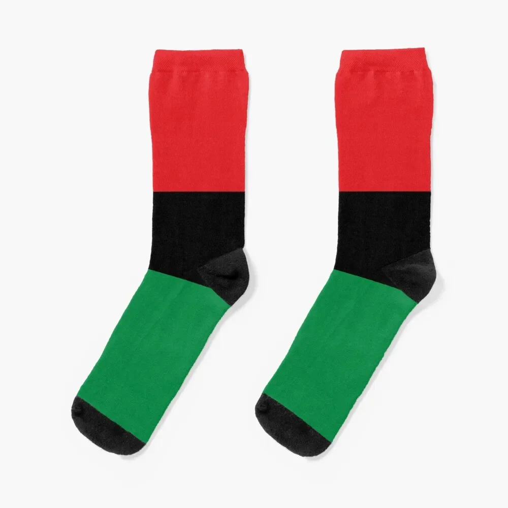 Pan African Flag Duvet Cover Socks Christmas Sports christmas gift warm winter Ladies Socks Men's