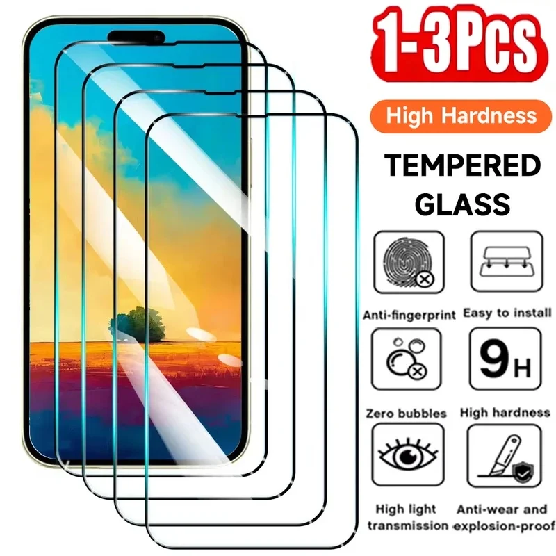 1-3PCS 1-3PCS For IPhone 18 Pro Max Tempered Glass For IPhone 11 12 13 14 15 Pro 16 17 Pro Max XR XS Max 16E 17E Screen Protector Fi 01 - Aliexpress Deal