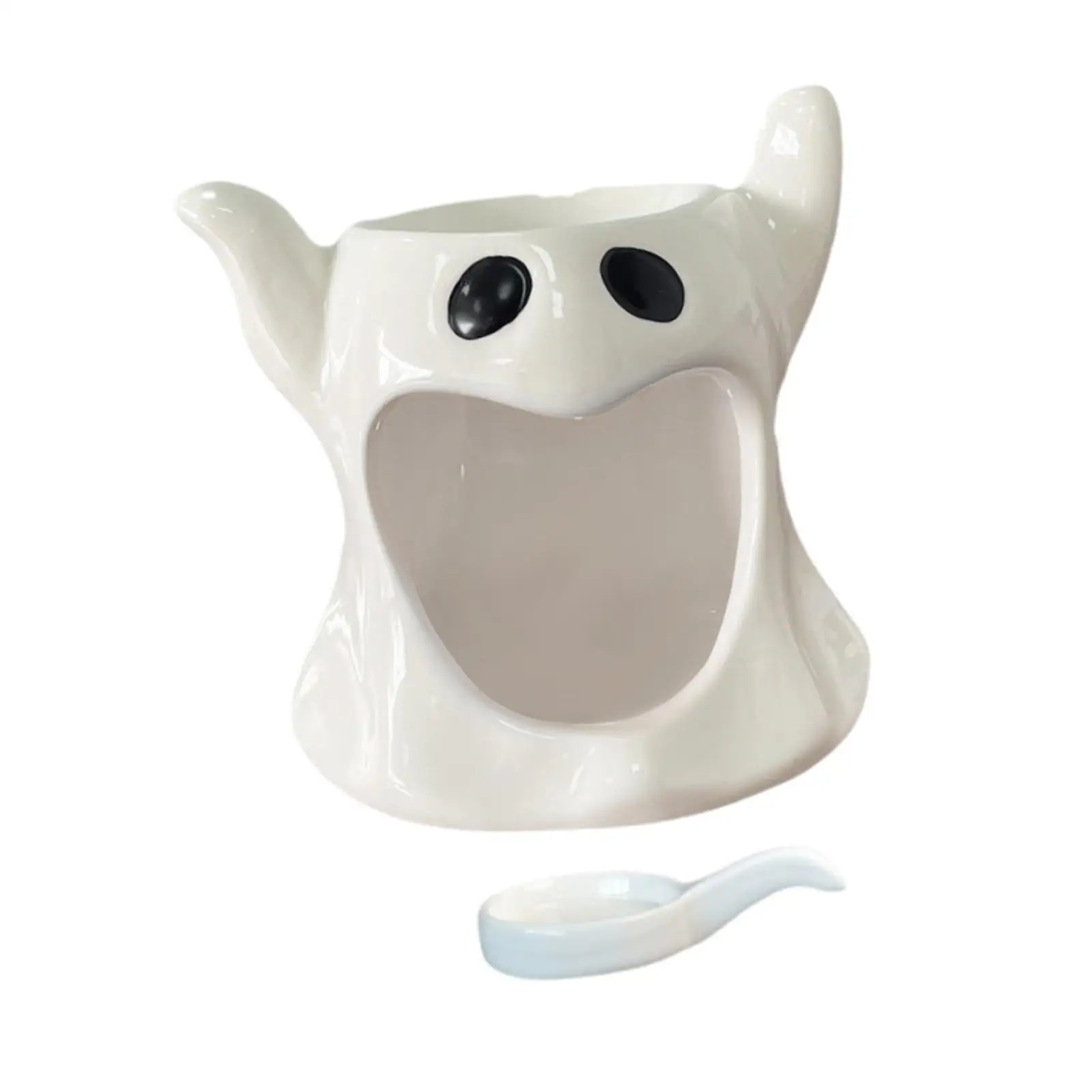 Essential Oil Wax Melt Burner Candle Holder Ghost Design Ceramic Aroma Diffuser for Home Spa Yoga Decorative Gifts
