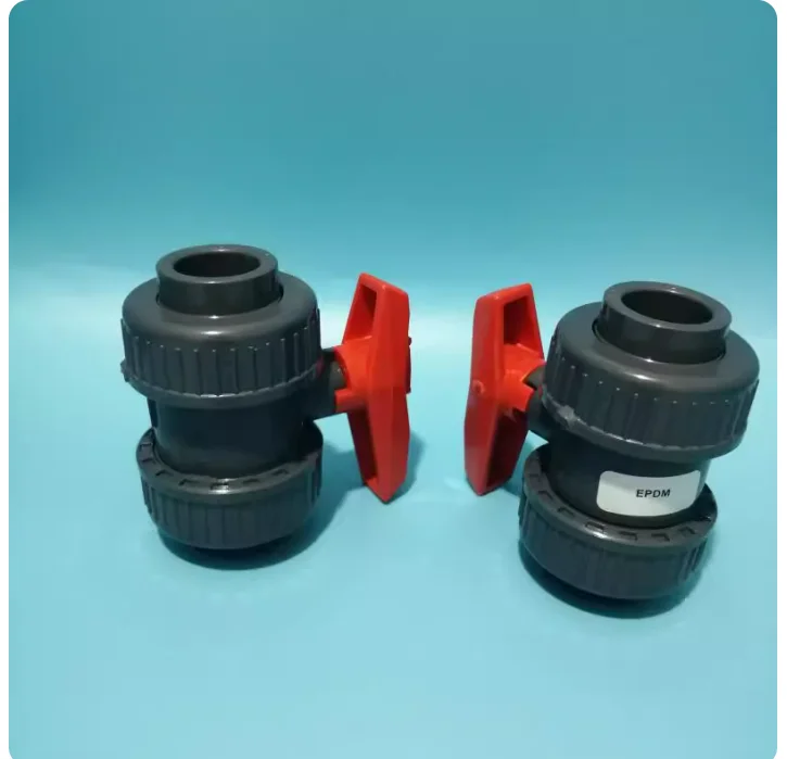 

GF UPVC 375 Double Union Ball Valve PVC National Standard Industrial Plastic Valve 20 25 32 40MM 1PCS