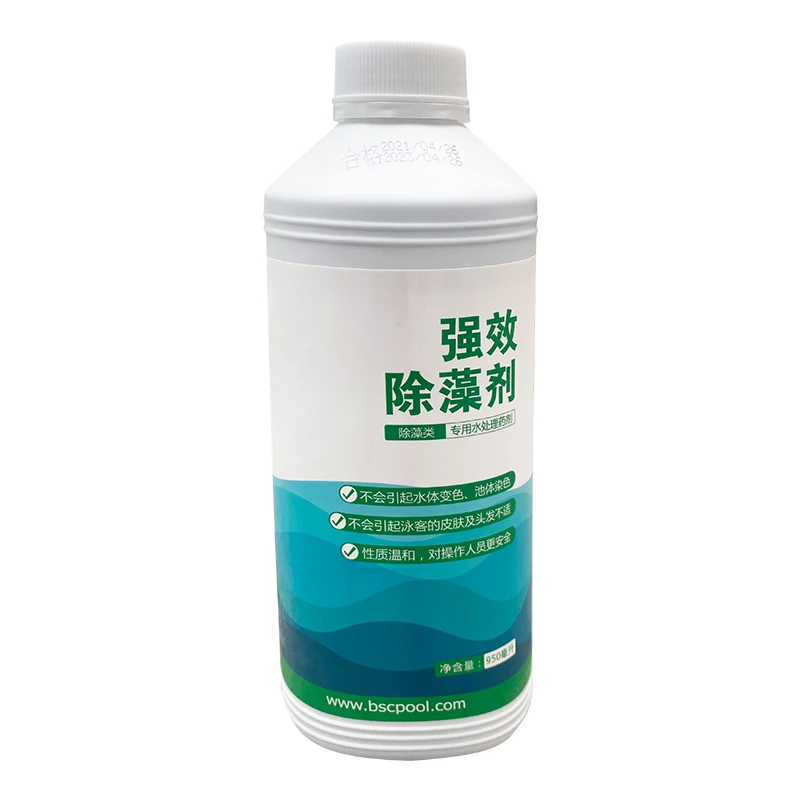 

Alginate concentrate with high content for removing moss and green algae. Water purification agent