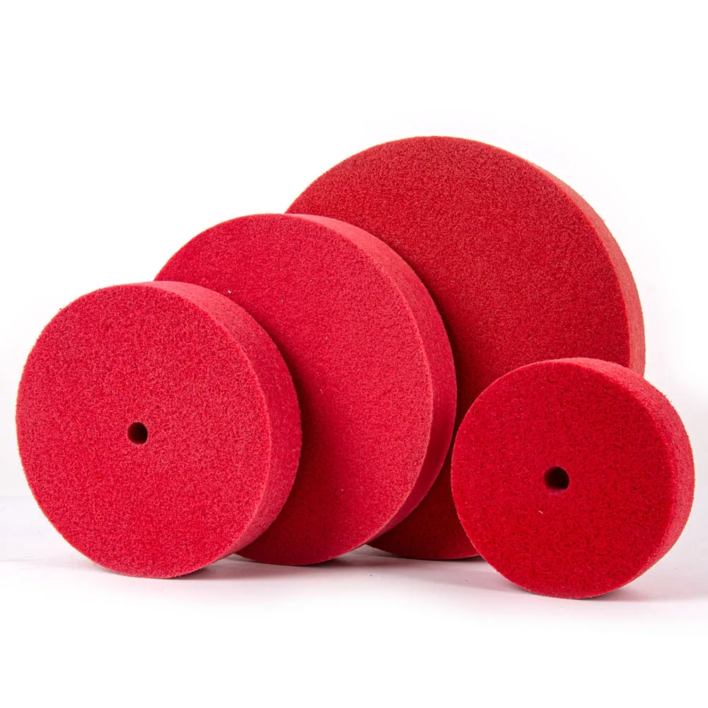 150/200mm/250mm/300mm 1 pieces Nylon Fiber Polishing Wheel Non-woven Unitized Wheel