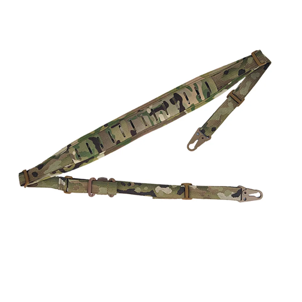 สองจุดปรับอย่างรวดเร็วสายรัดสลิงกลางแจ้ง SLINGSTER 500D ไนลอน Camo 2 จุด Laster Gun Sling