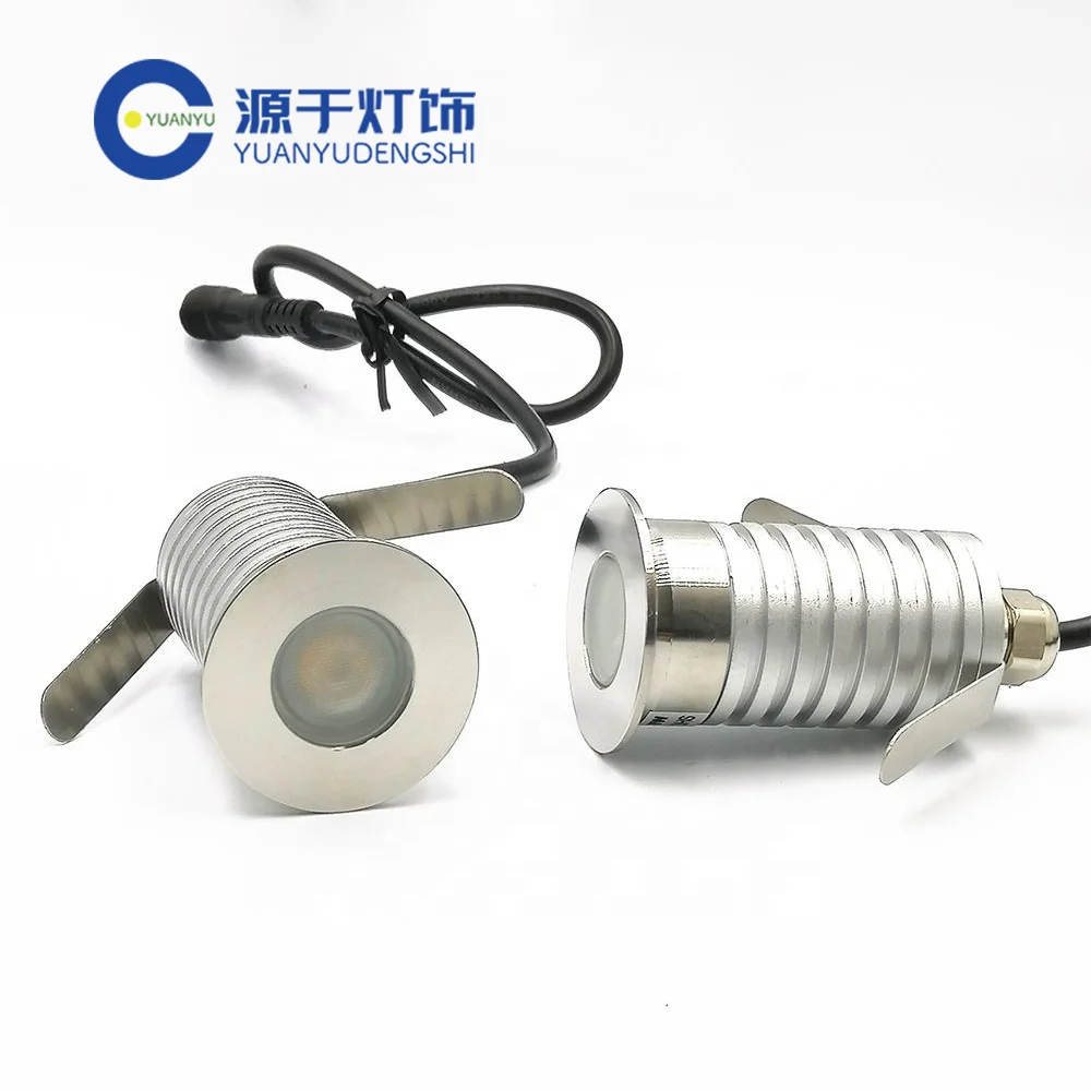 10PCS IP67 Waterproof 1W 3W LED Garden Lamp Outdoor Aluminum 12V Recessed Underground Light for Deck Stair Park Landscaping