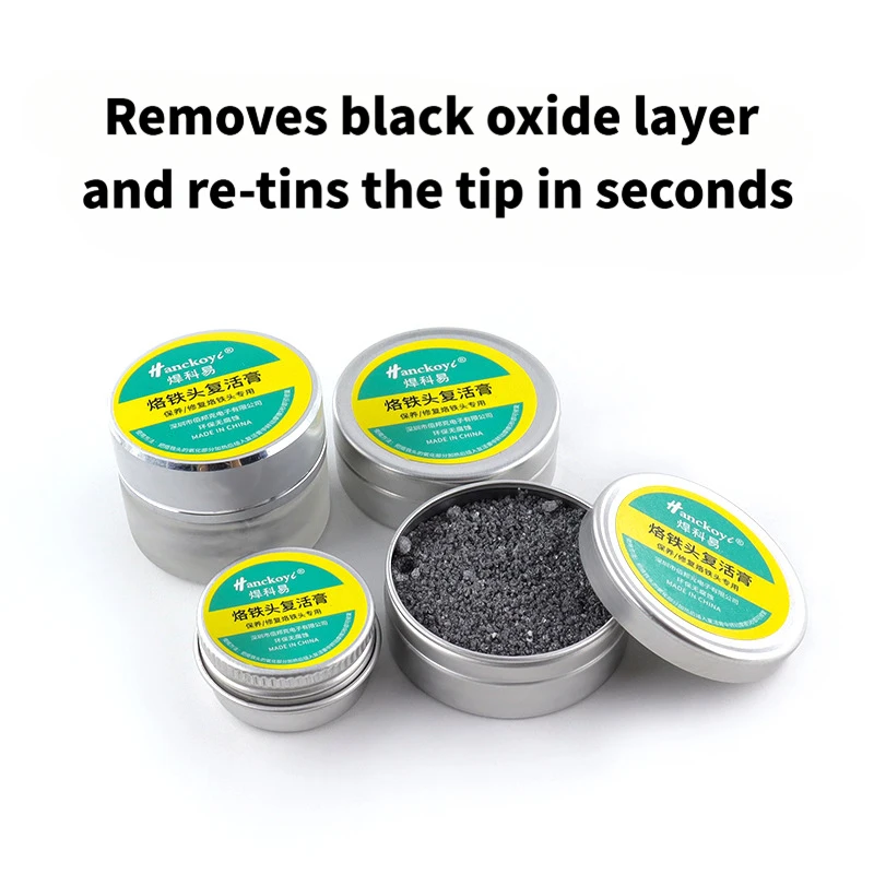 Soldering Iron Tip Cleaner Reviver Removes Oxidation Black Layer Lead-Free 20g/8g/30g