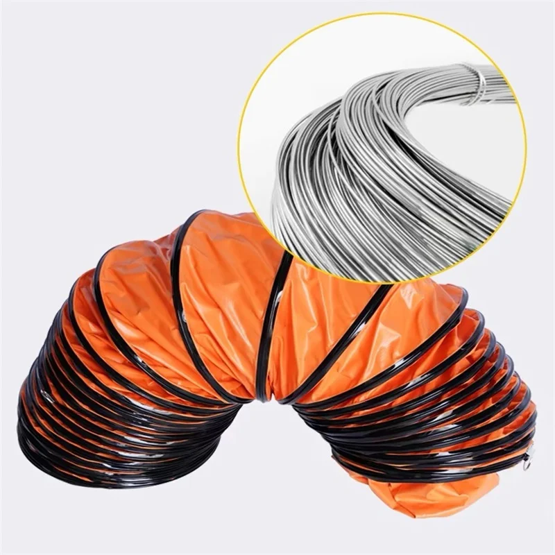 1m Exhaust fan expansion duct hose PVC Flexible Ducting Hose for Extractor Fan Blower Portable ventilation pipe air circulation